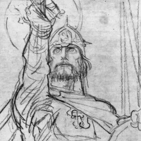 Князь Александр Невский рисунок