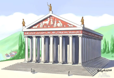 Храм Артемиды и Парфенон