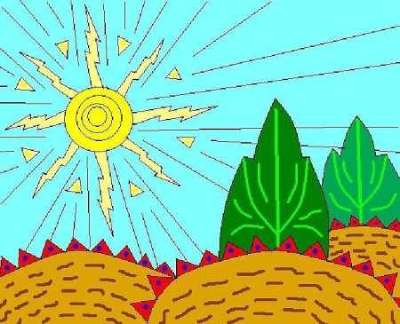 Сложные рисунки в пейнте