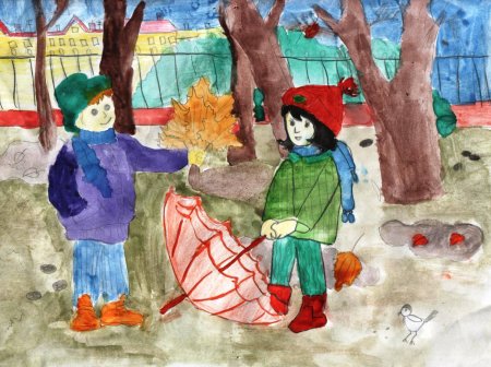 Конкурс рисунков осень