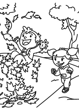 Раскраска. Осень