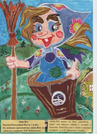 Баба Яга рисунок
