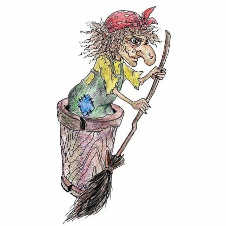 Нарисовать бабу Ягу