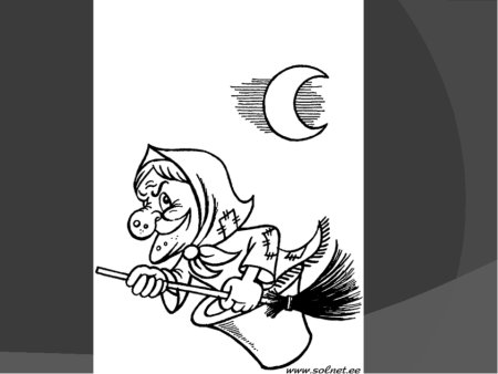 Раскраска баба Яга для детей