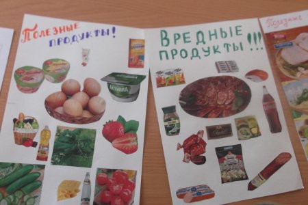 Плакат полезное питание