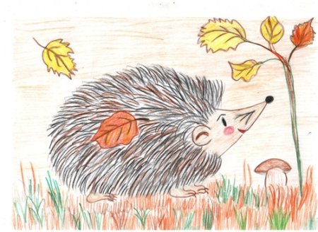 Сказочный осенний Ежик