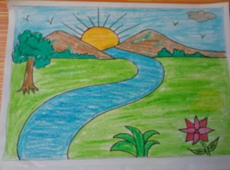 Рисунок на тему остров