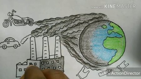 Рисунок на тему загрязнение воздуха