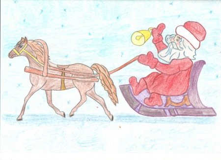 Транспорт Деда Мороза для детей