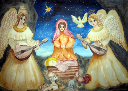 Рождественские раскраски