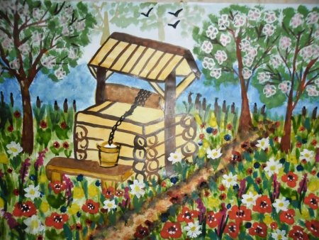 Деревня рисунок