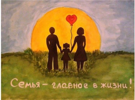 Рисунок на тему семья