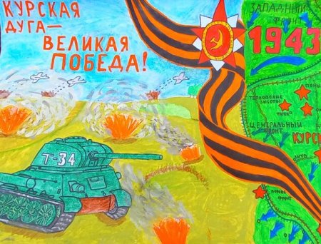 Курская дуга Прохоровское сражение рисунок