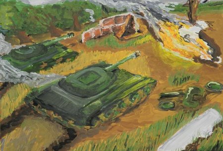 Рисунок про войну легкий
