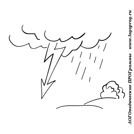 Раскраска явления природы для детей