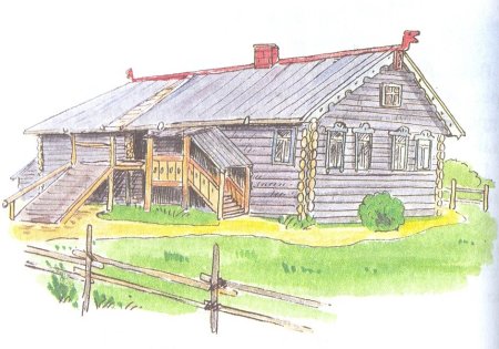 Изображение крестьянской избы