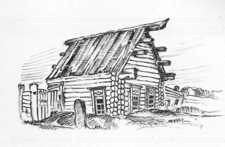 Зарисовка избы