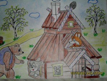 Рисование сказочный Теремок