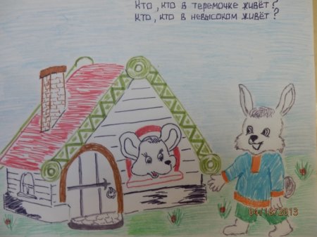 Рисование сказочный Теремок