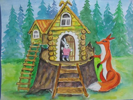 Рисунок на тему Теремок