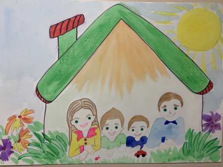 Рисунок семьи в детский сад