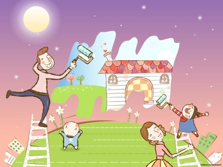 Счастливая семья иллюстрации