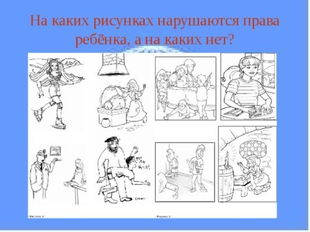 Нарушение прав ребенка рисунок