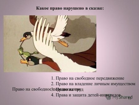 Нарушение прав в сказках