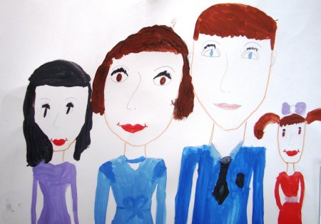 Семейный портрет рисование