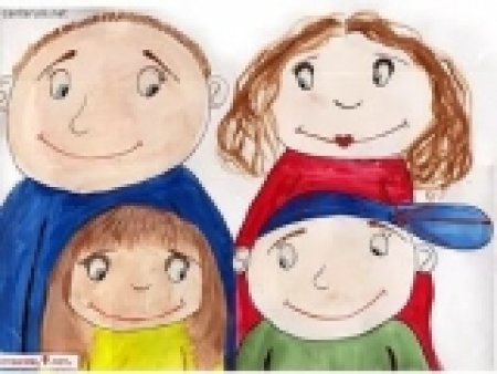 Рисование семья подготовительная группа