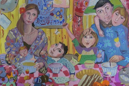 Рисунок моей семьи 3 человека