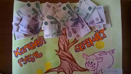 Плакат на тему деньги