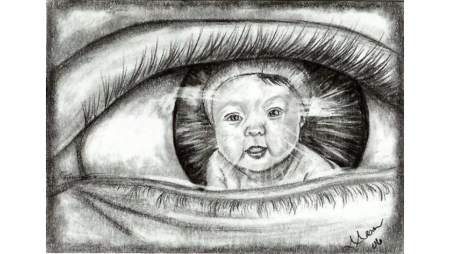 Рисунок на тему мамины глаза
