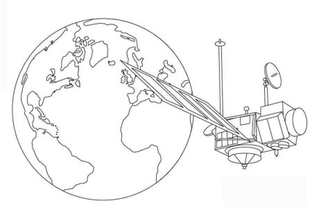 Раскраска. В космосе