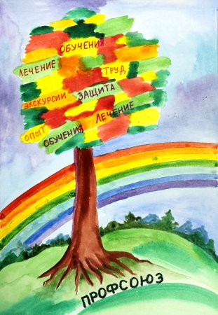 Рисунок на тему дети о профсоюзе
