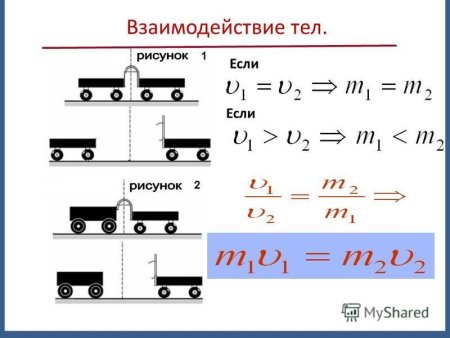 Взаимодействие массы тела физика 7