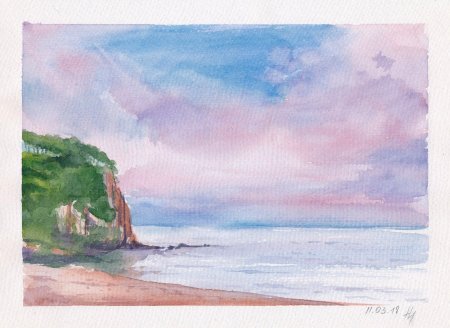 Краснодарский край акварель