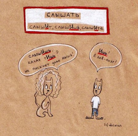 Русский язык Веселые картинки