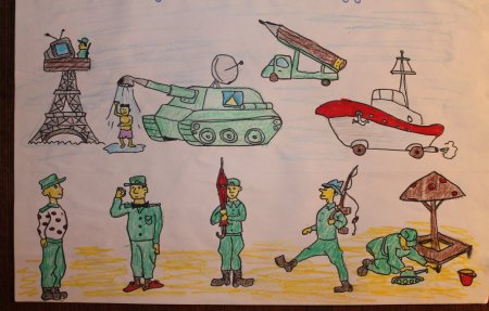 Рисунок будущая профессия военный