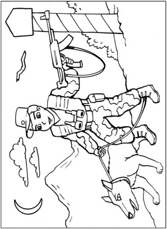 Военные раскраски для детей