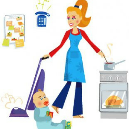 Домохозяйка раскраска