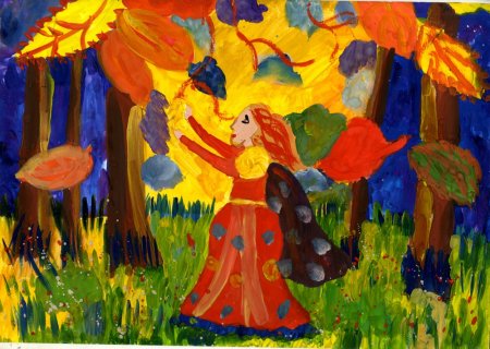 Рисунок на тему волшебница осень