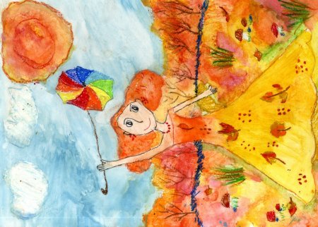 Рисунок на тему волшебница осень