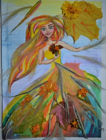 Красавица осень детский рисунок