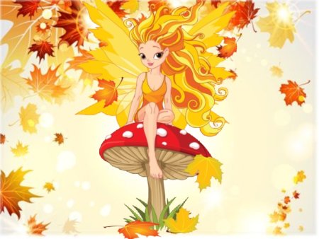 Девочка осень