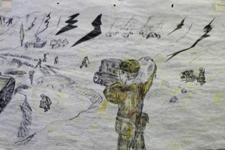 Афганская война рисунки детей