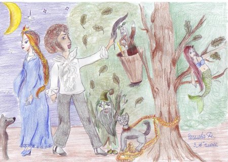 Рисунок на тему литературное произведение