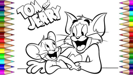 Разукрашки том и Джерри