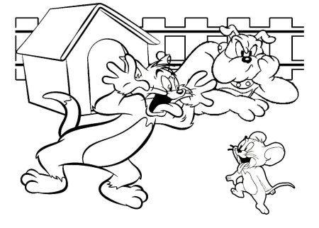Tom and Jerry раскраска