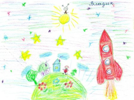 Раскраска Незнайка на Луне для малышей